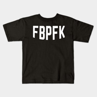 FBPFK White Curve Kids T-Shirt